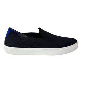 Rothy Women's 9.5 The Original Slip On Sneakers Black Knit Upper
